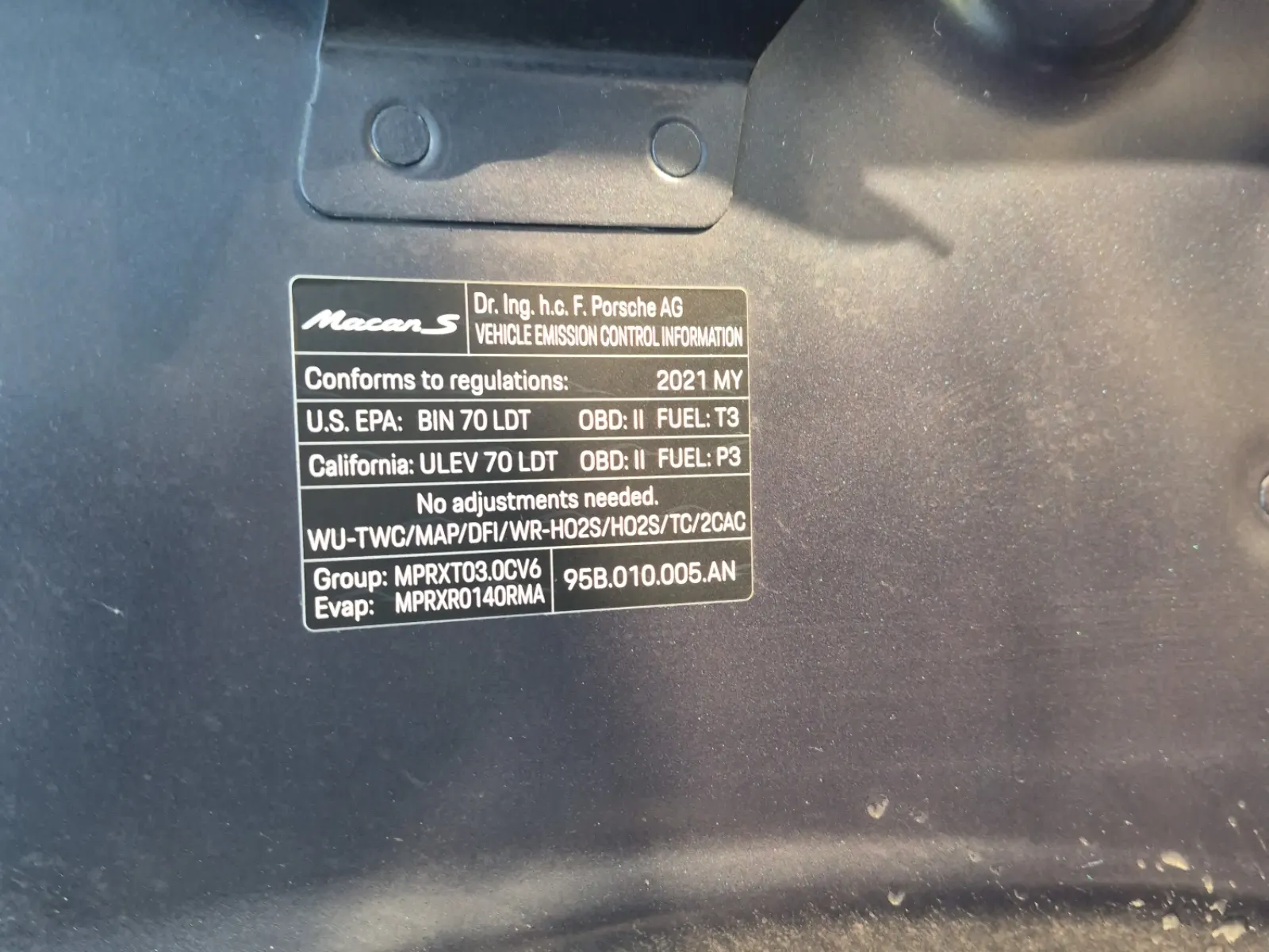 Emission Sticker Photo