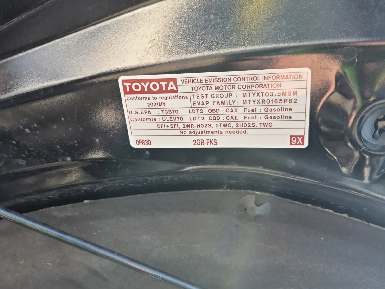 Emission Sticker Photo