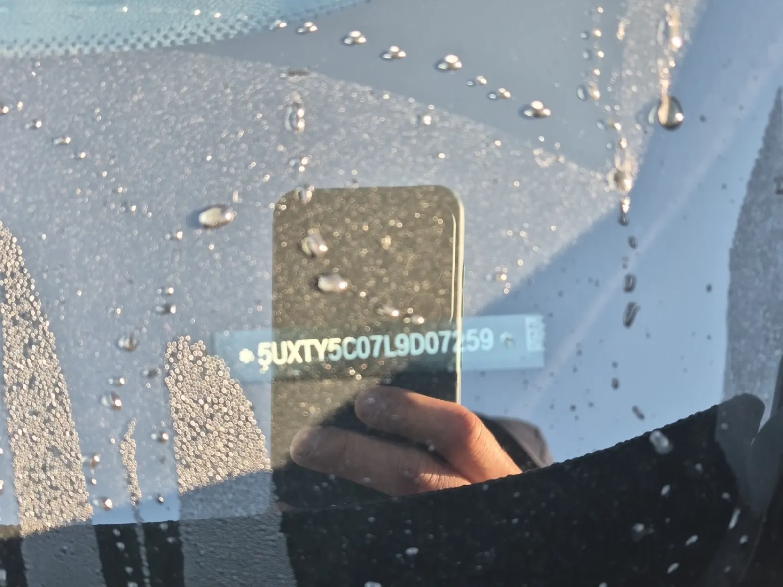 Dash VIN Plate Photo
