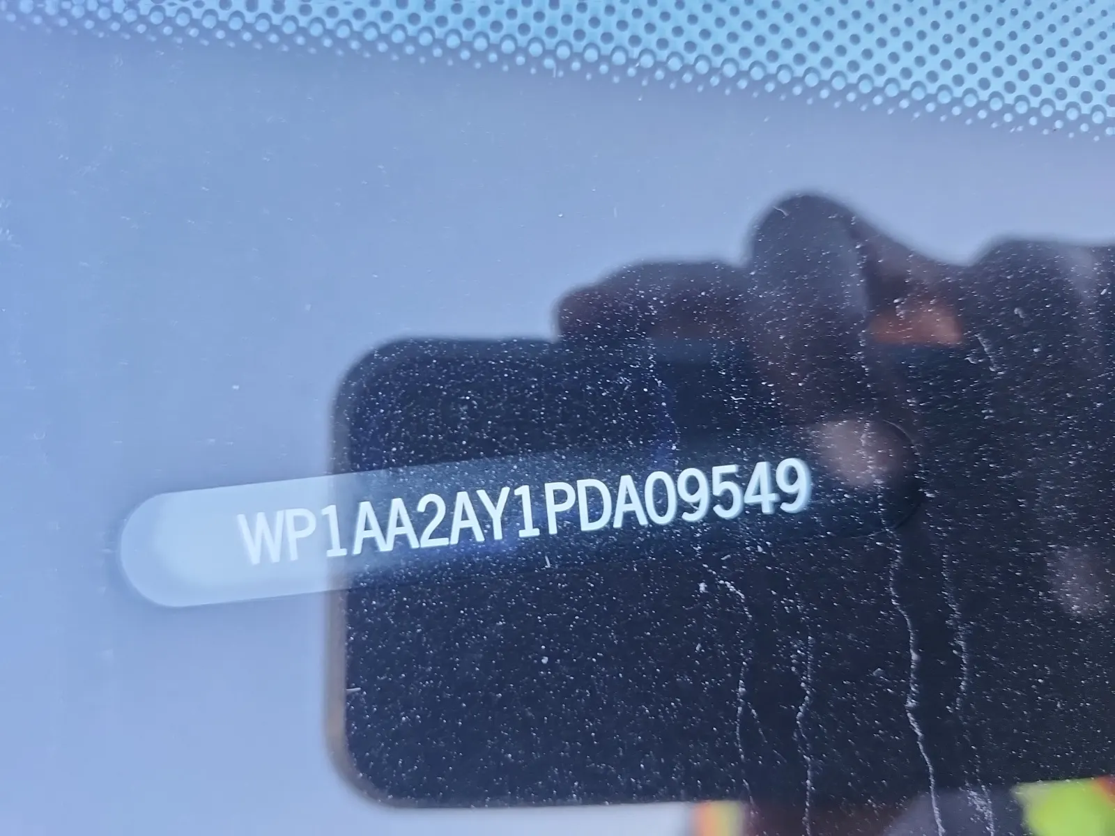 Dash VIN Plate Photo