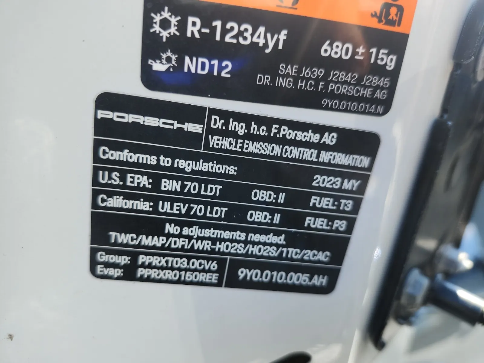 Emission Sticker Photo