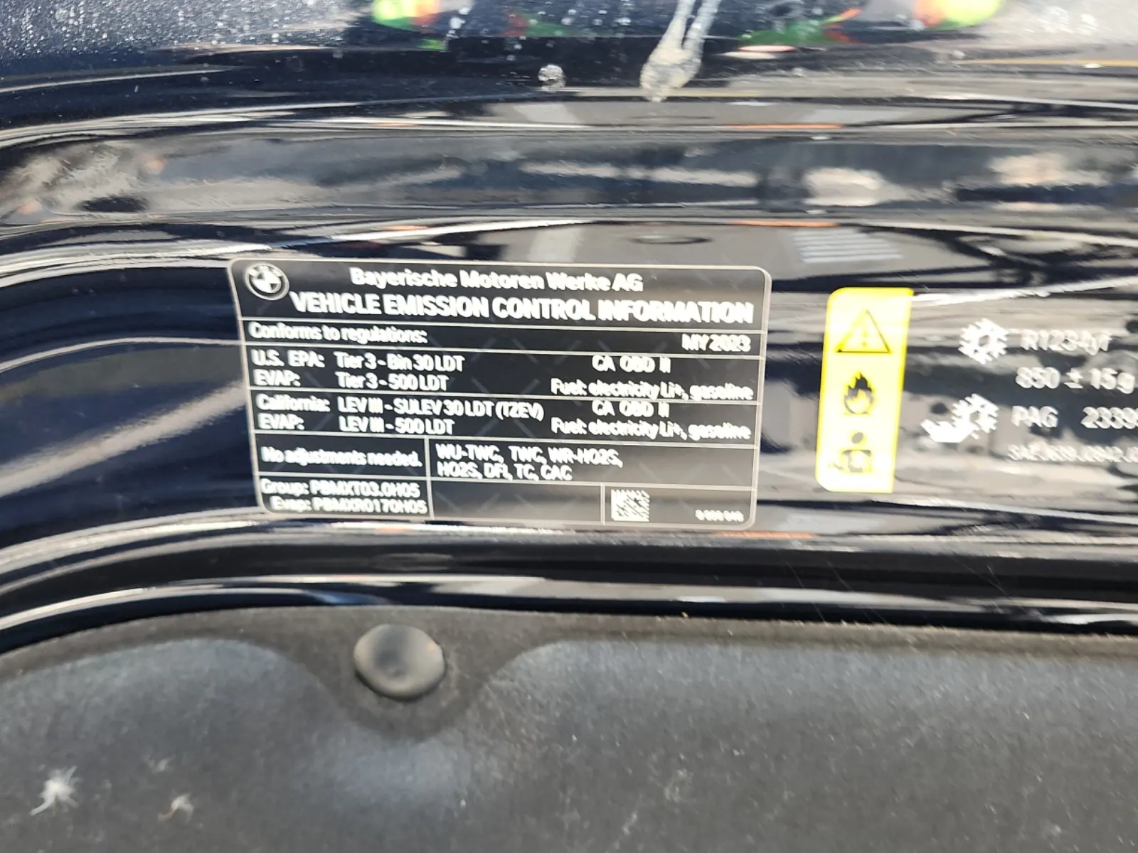 Emission Sticker Photo