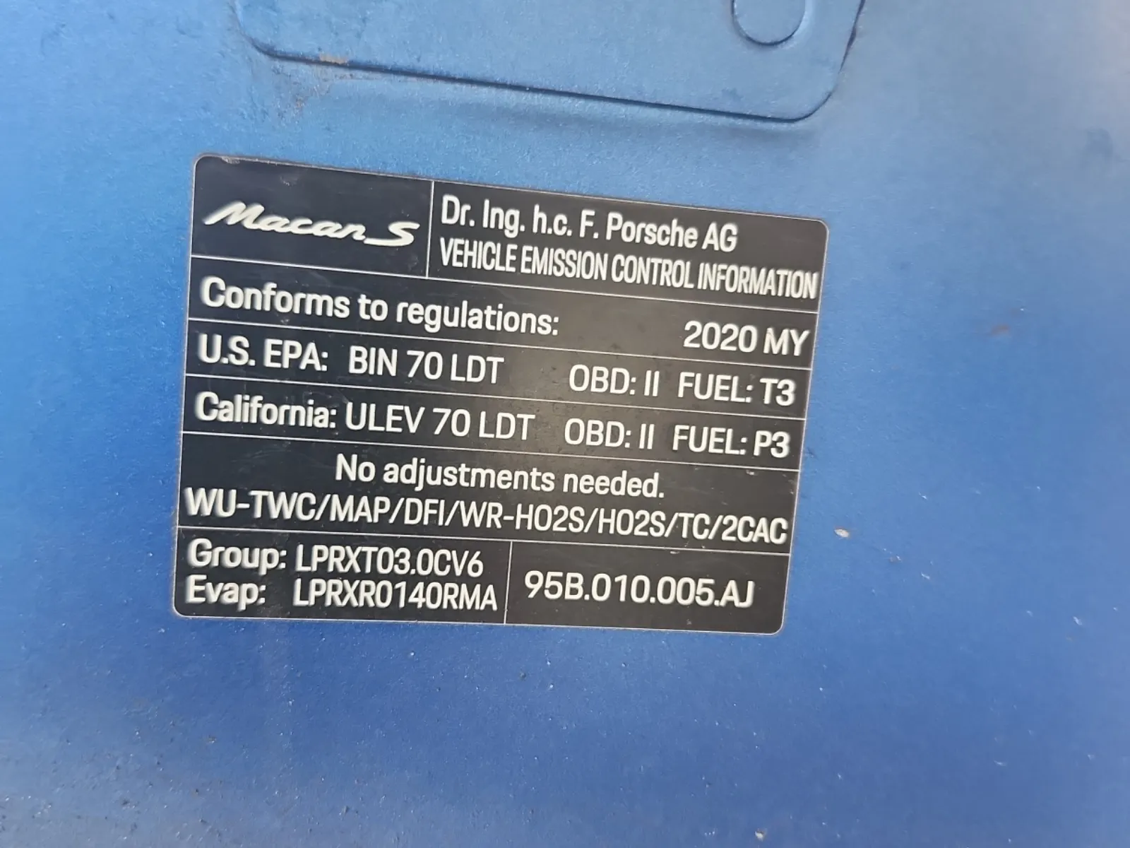 Emission Sticker Photo