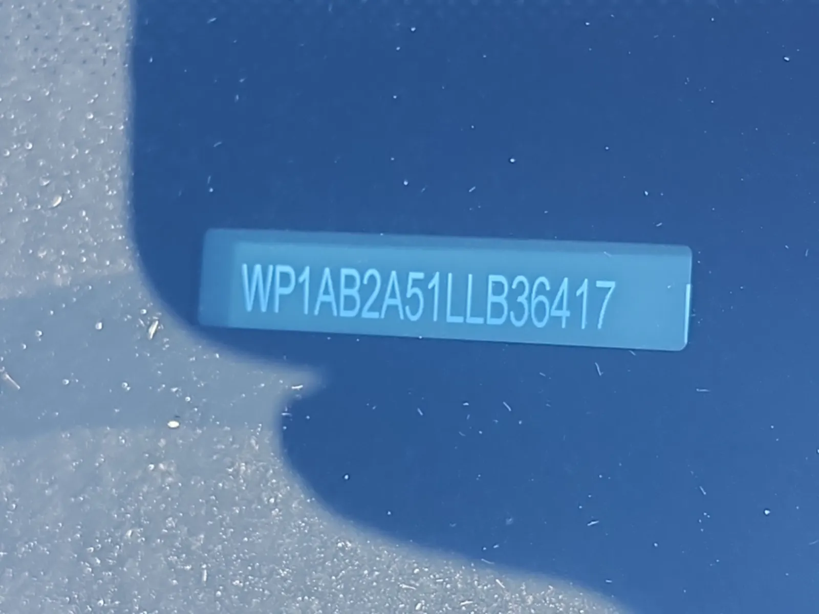 Dash VIN Plate Photo
