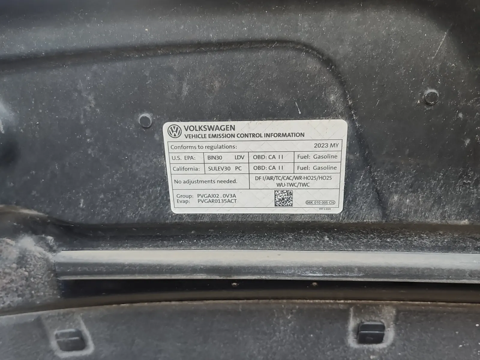 Emission Sticker Photo