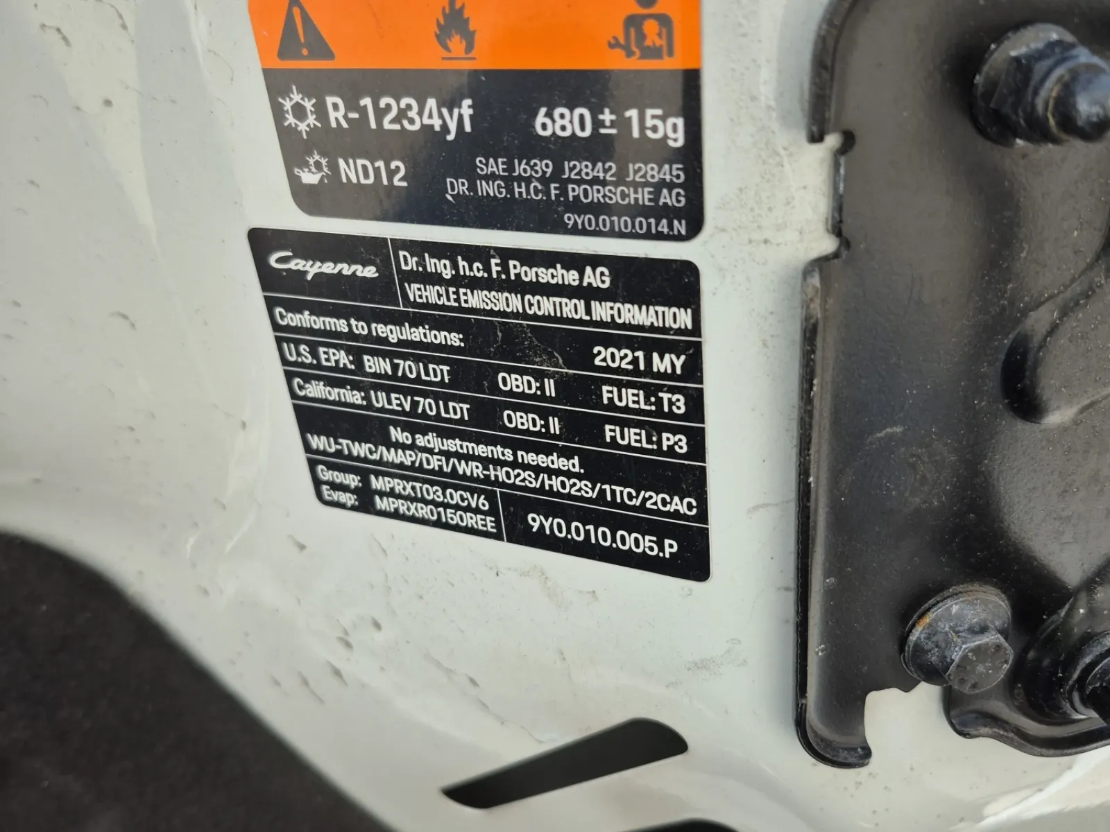 Emission Sticker Photo