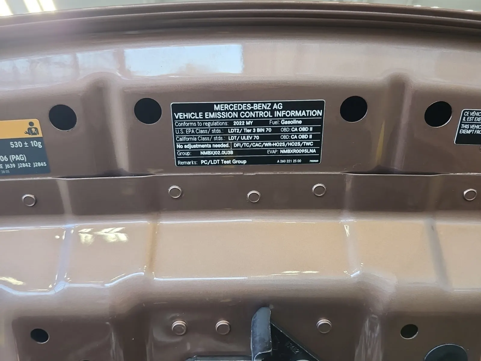 Emission Sticker Photo
