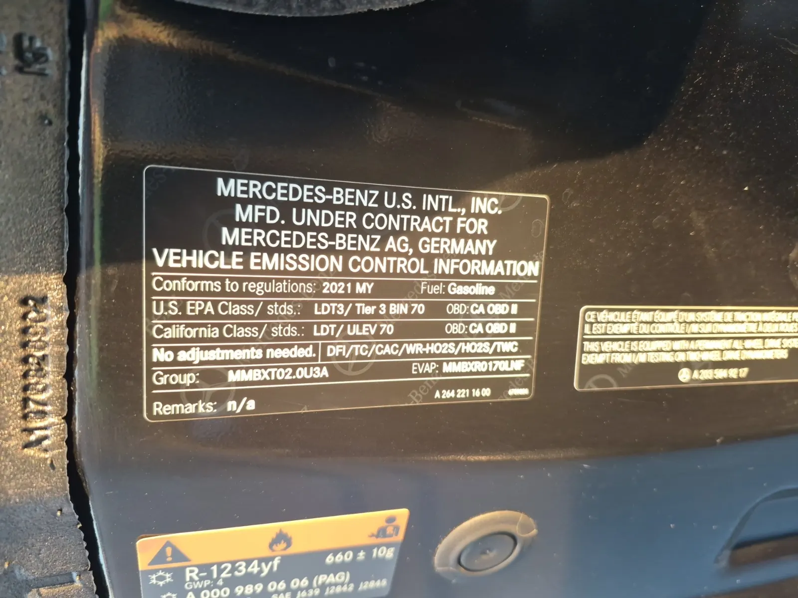 Emission Sticker Photo