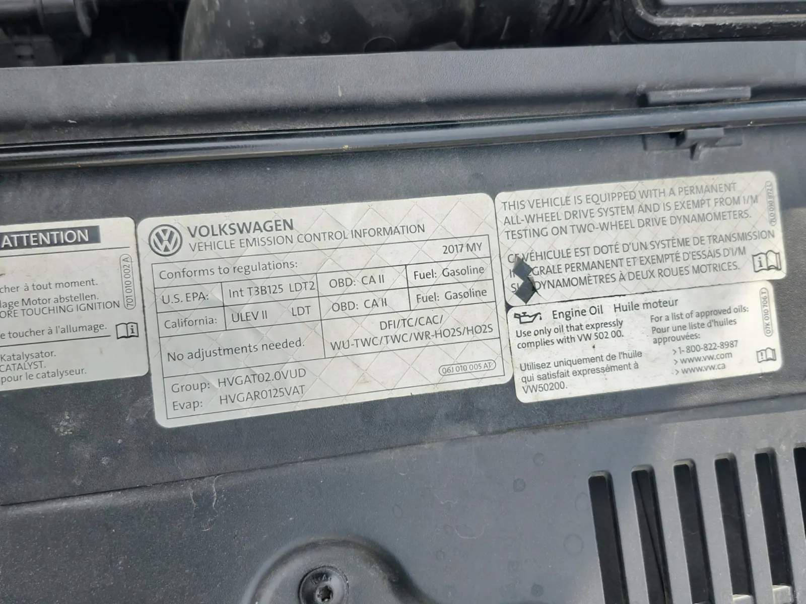 Emission Sticker Photo