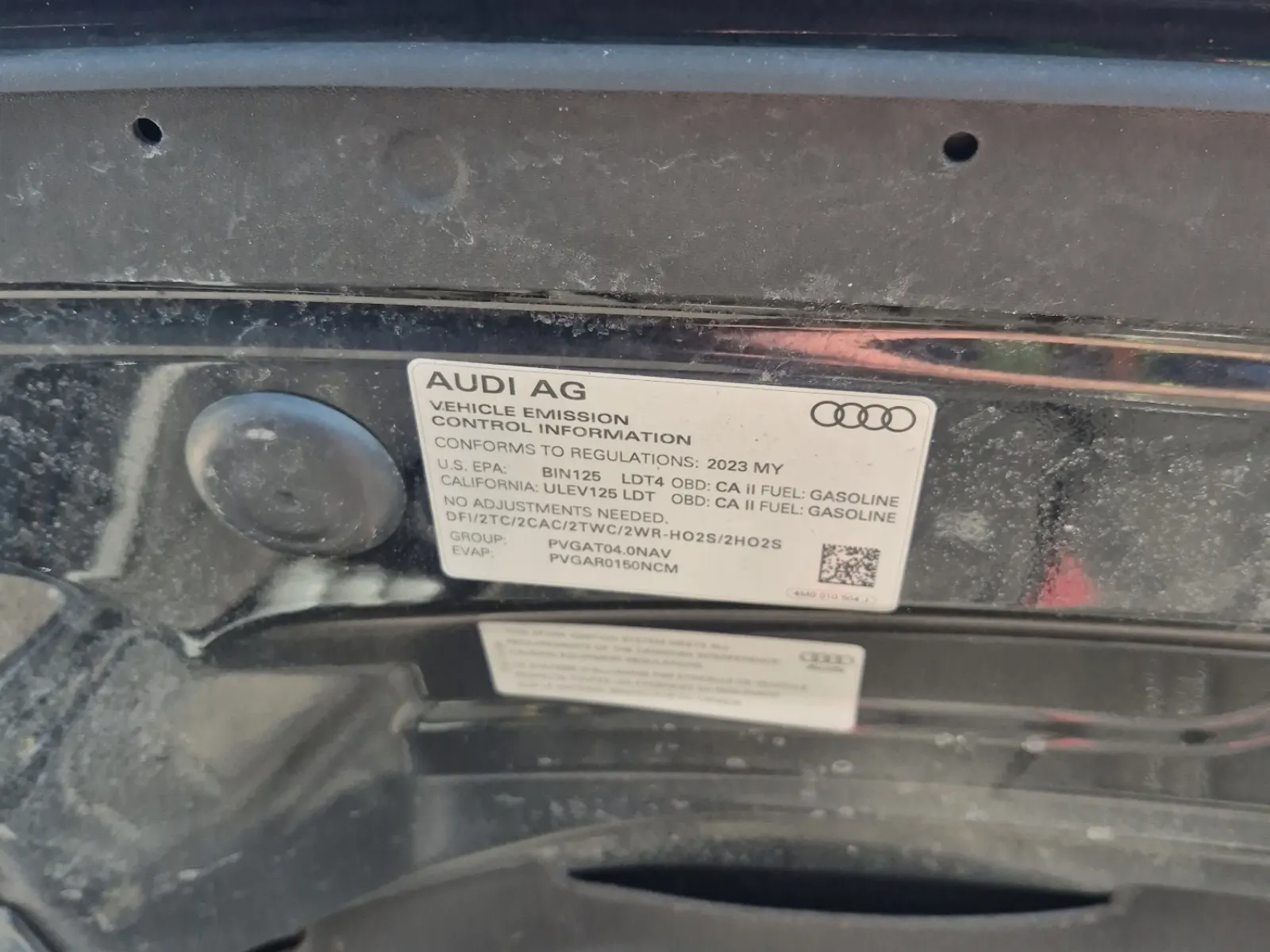 Emission Sticker Photo