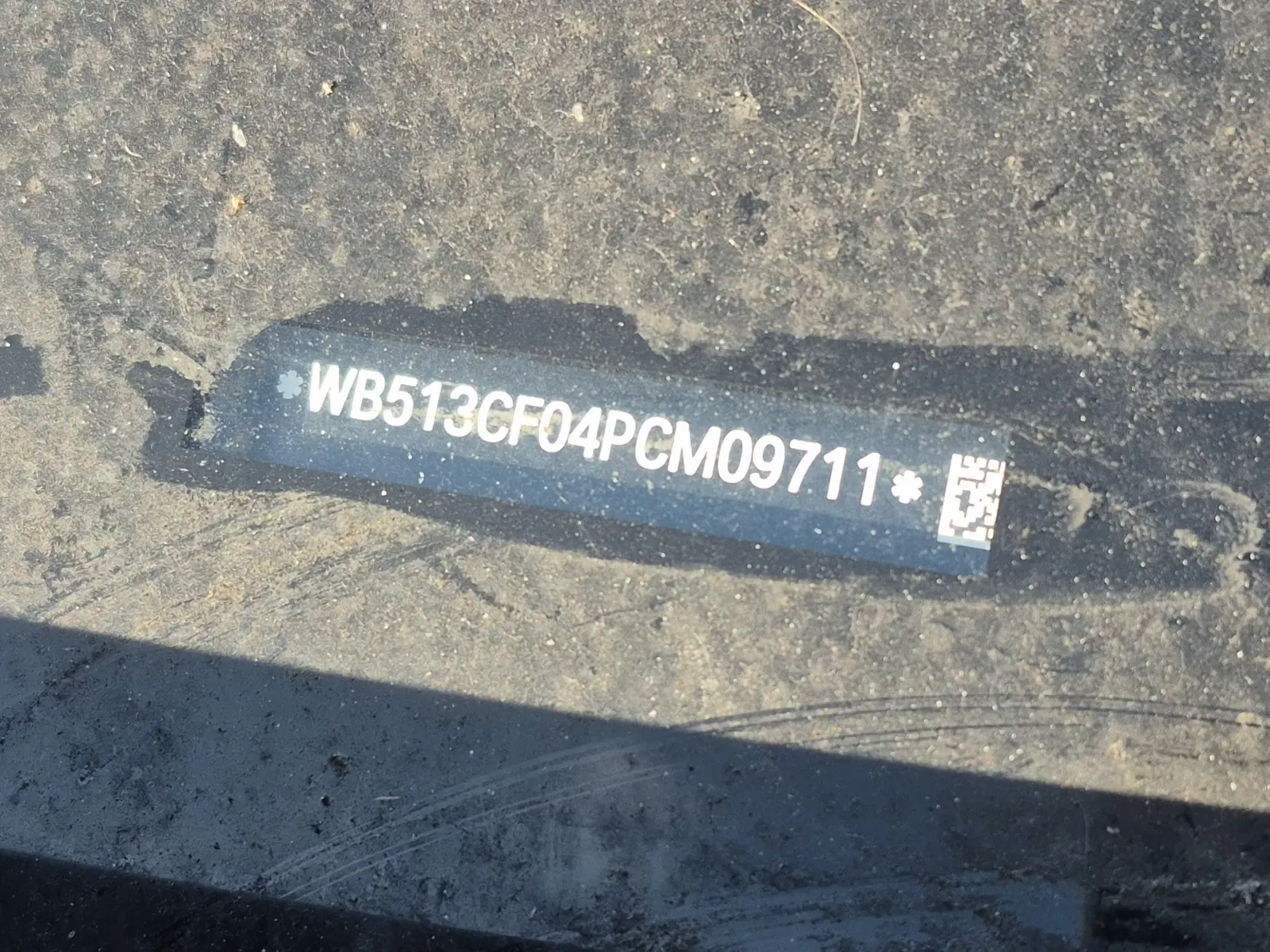 Dash VIN Plate Photo