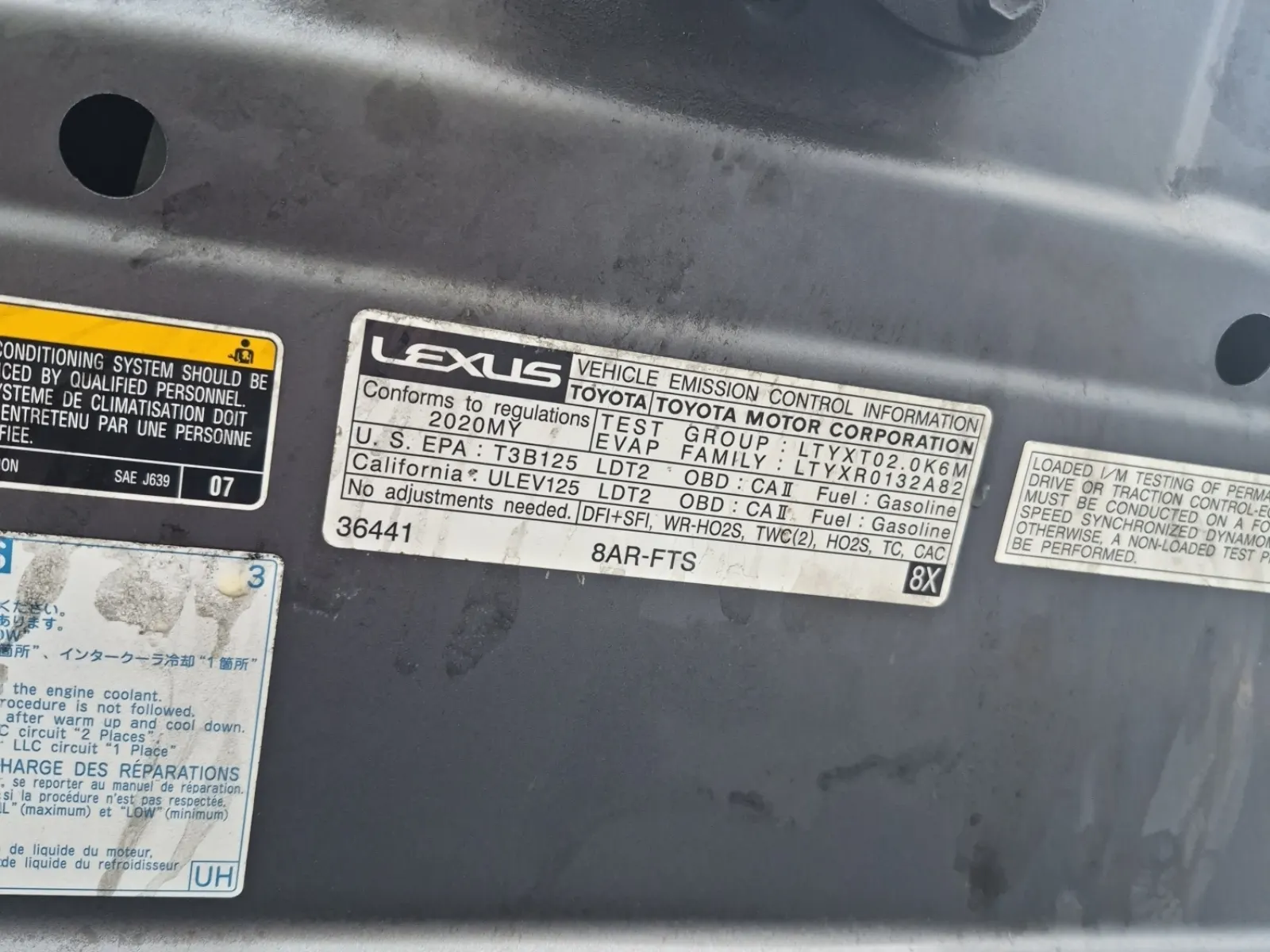 Emission Sticker Photo