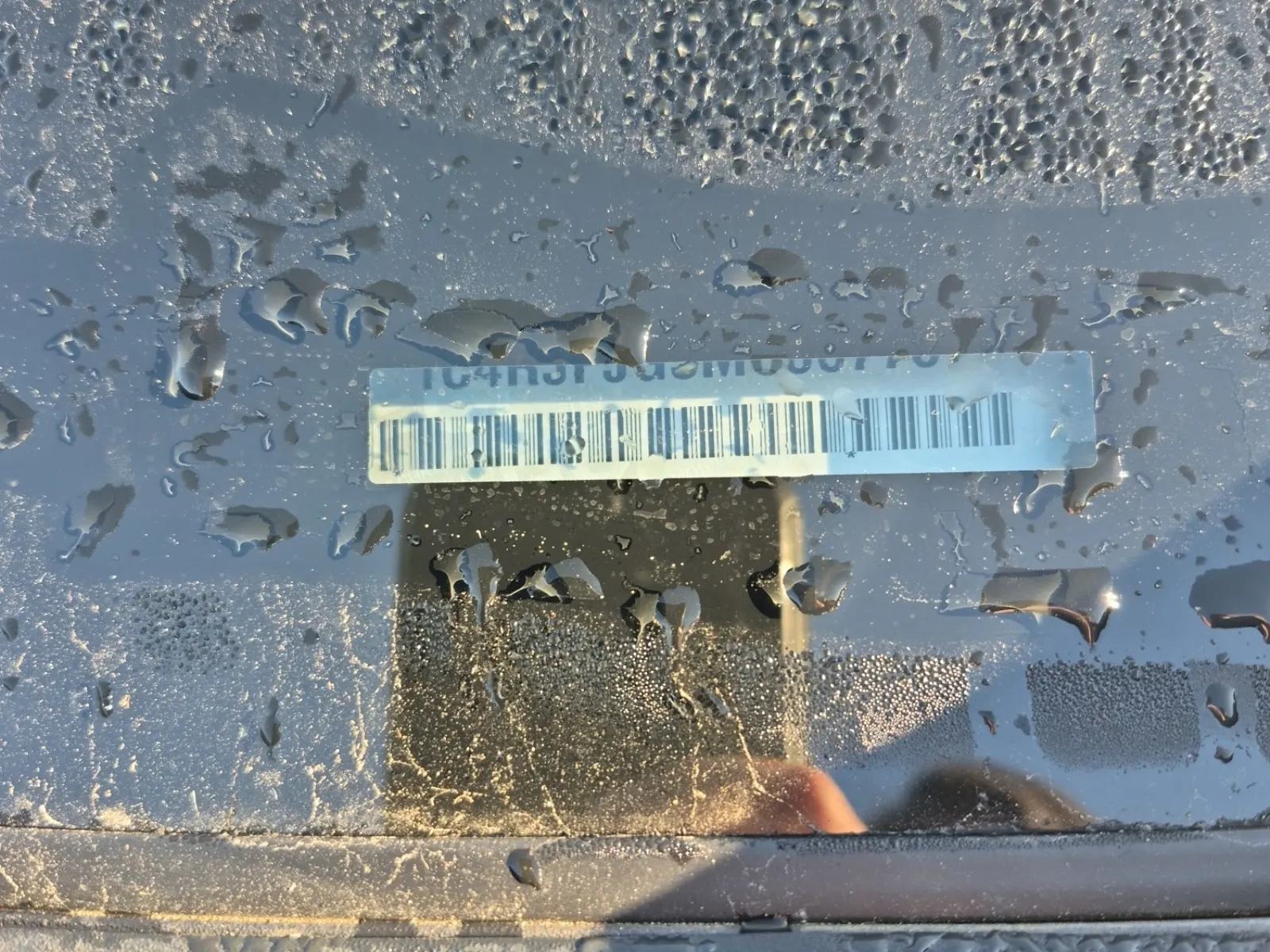Dash VIN Plate Photo