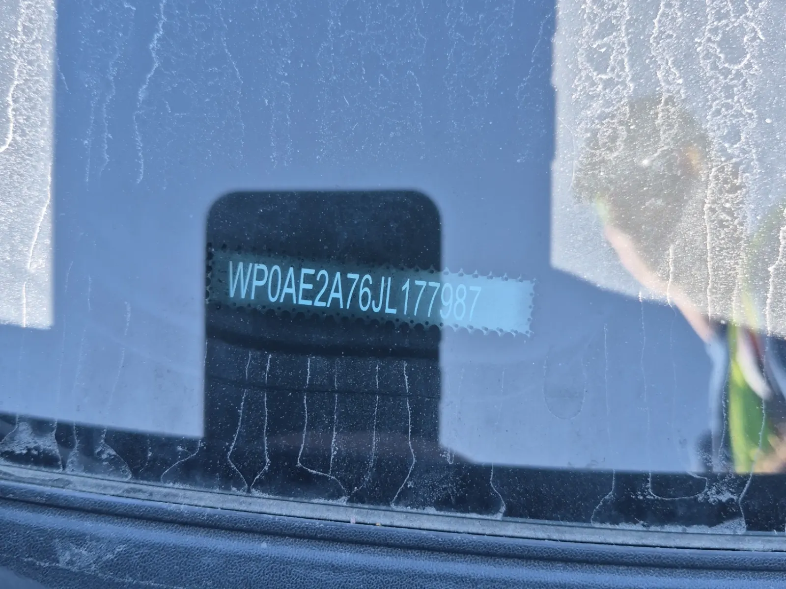 Dash VIN Plate Photo