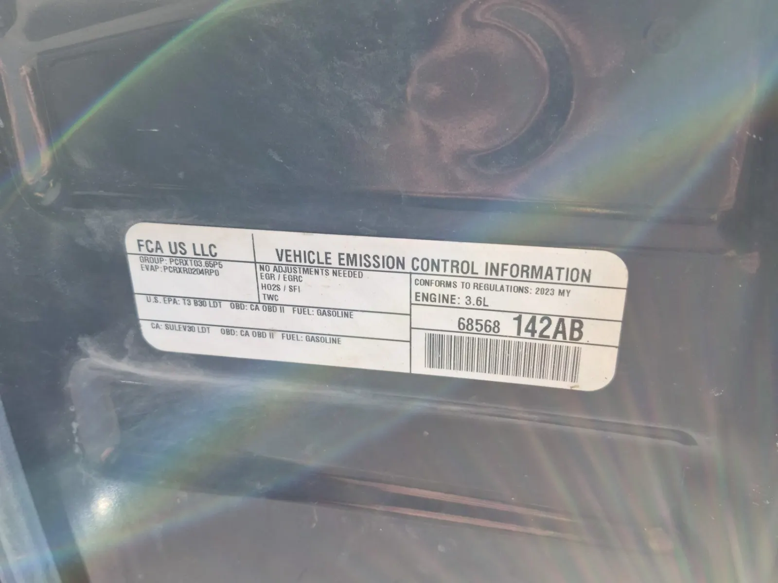 Emission Sticker Photo