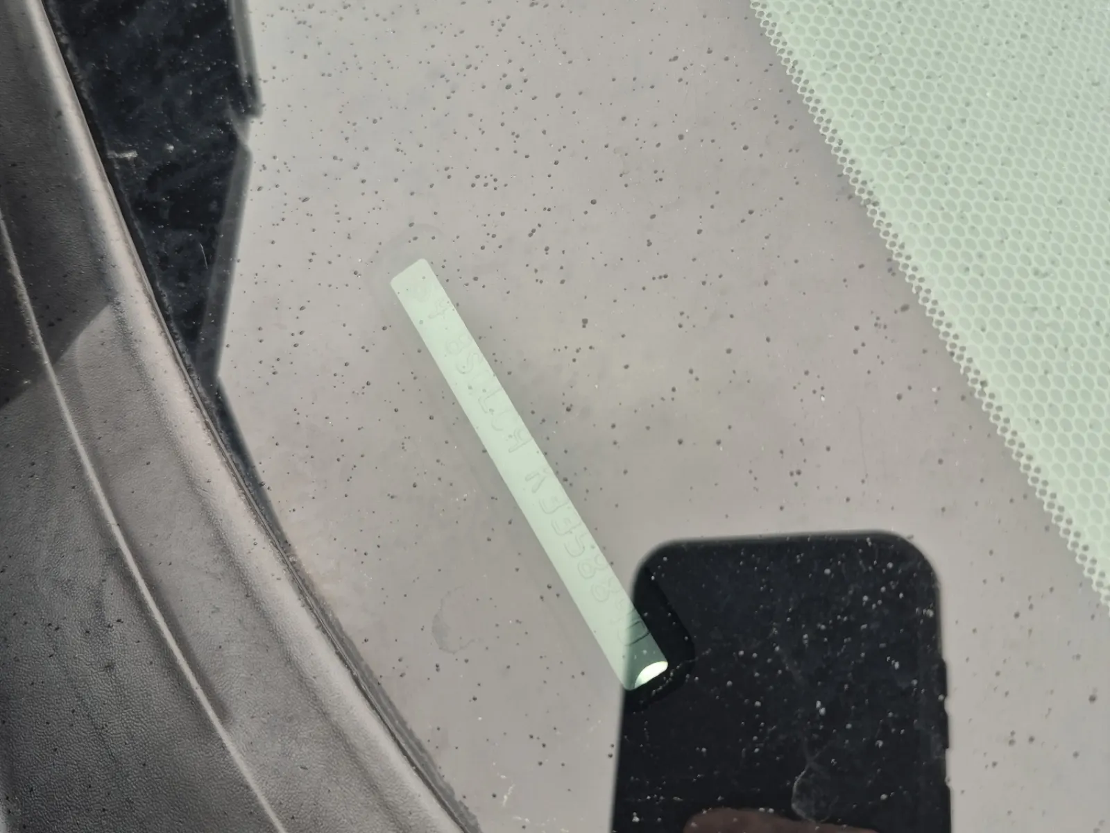 Dash VIN Plate Photo