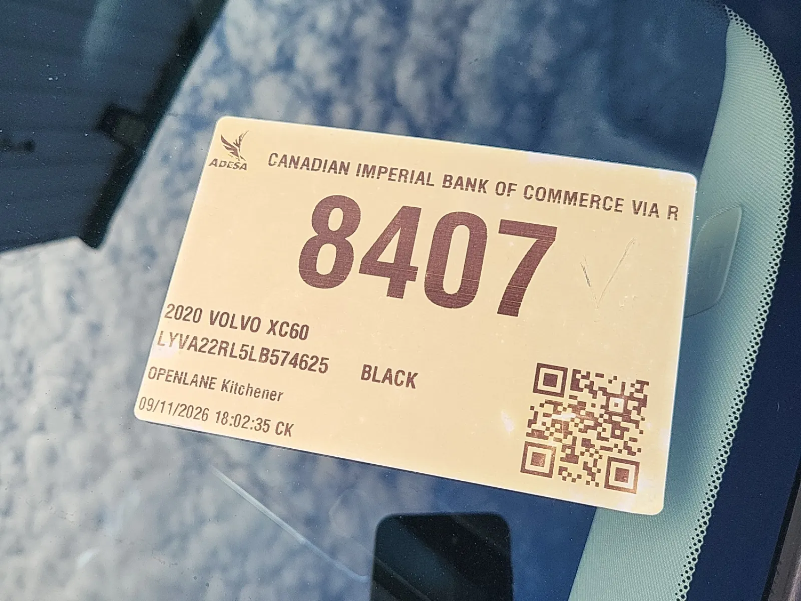 Inventory Label Photo