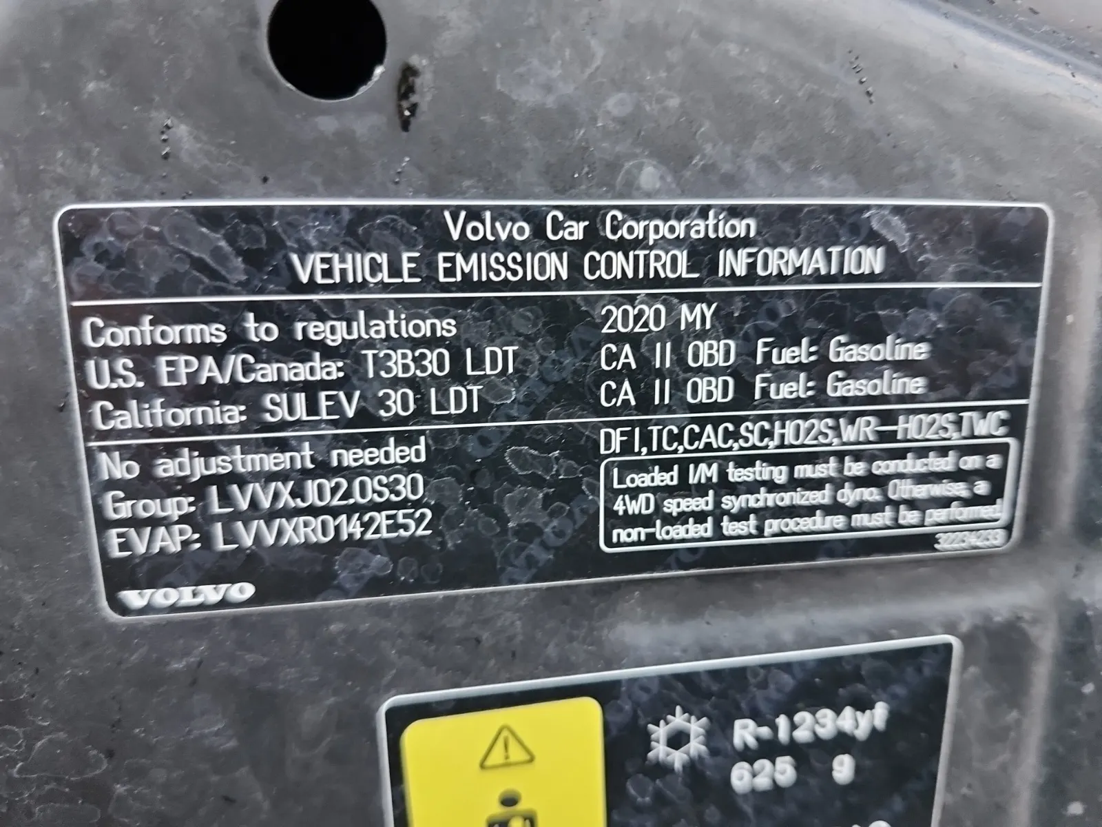 Emission Sticker Photo