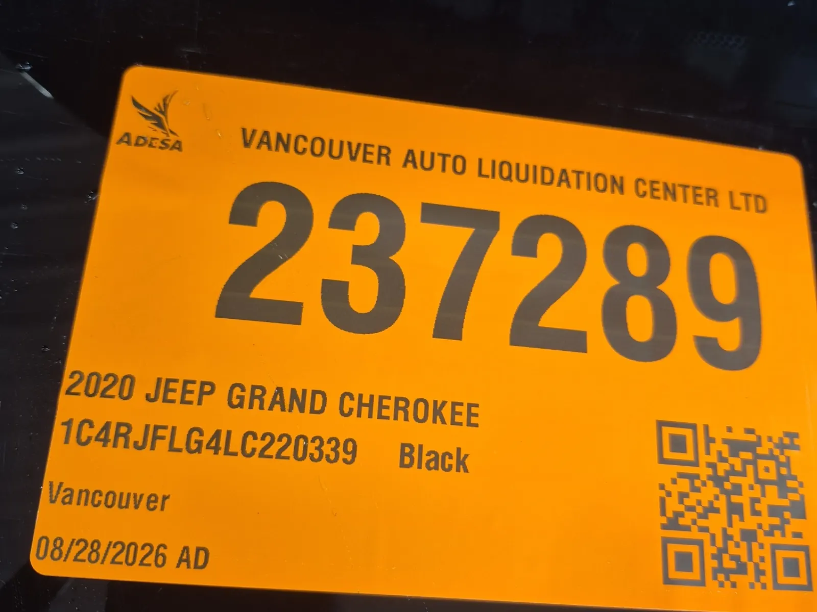 Inventory Label Photo