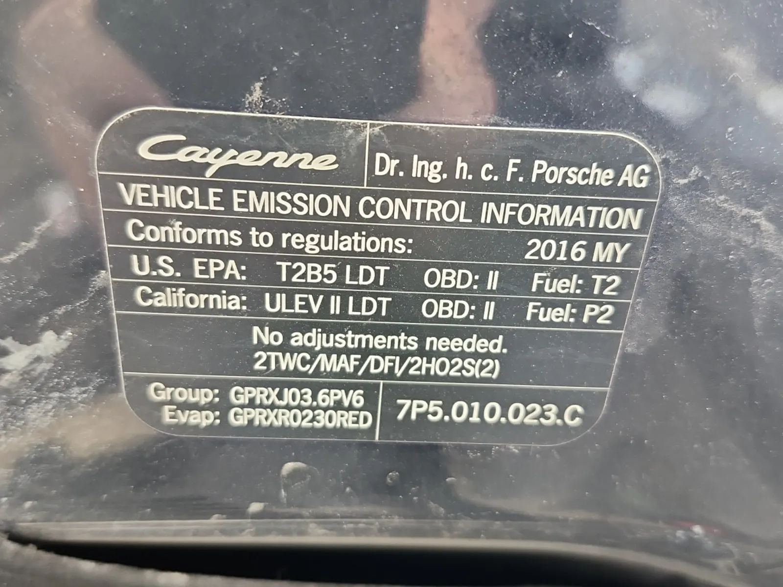 Emission Sticker Photo