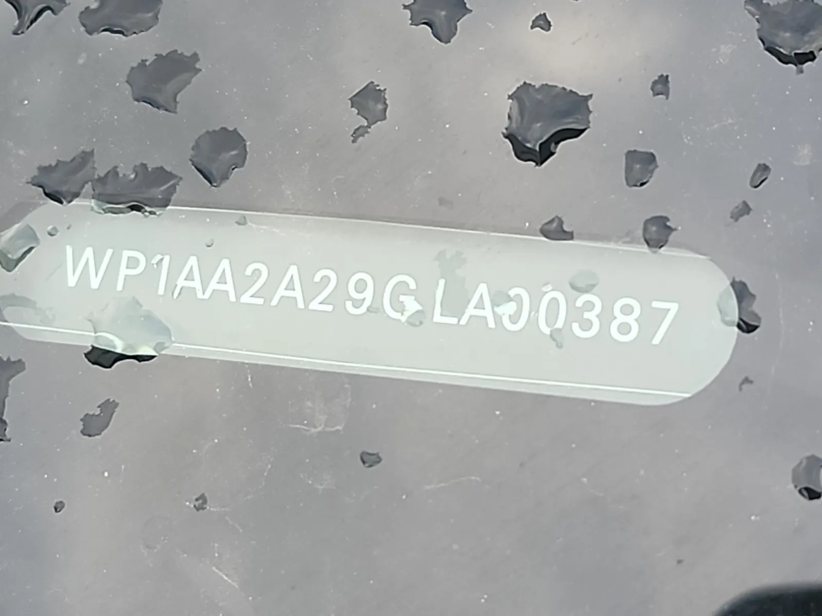 Dash VIN Plate Photo