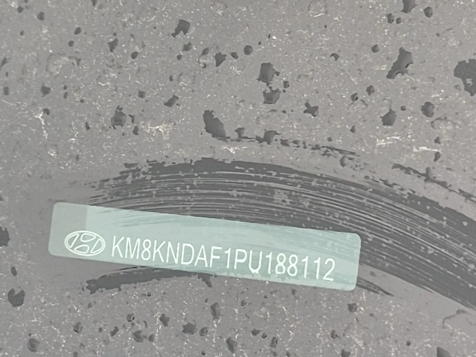 Dash VIN Plate Photo