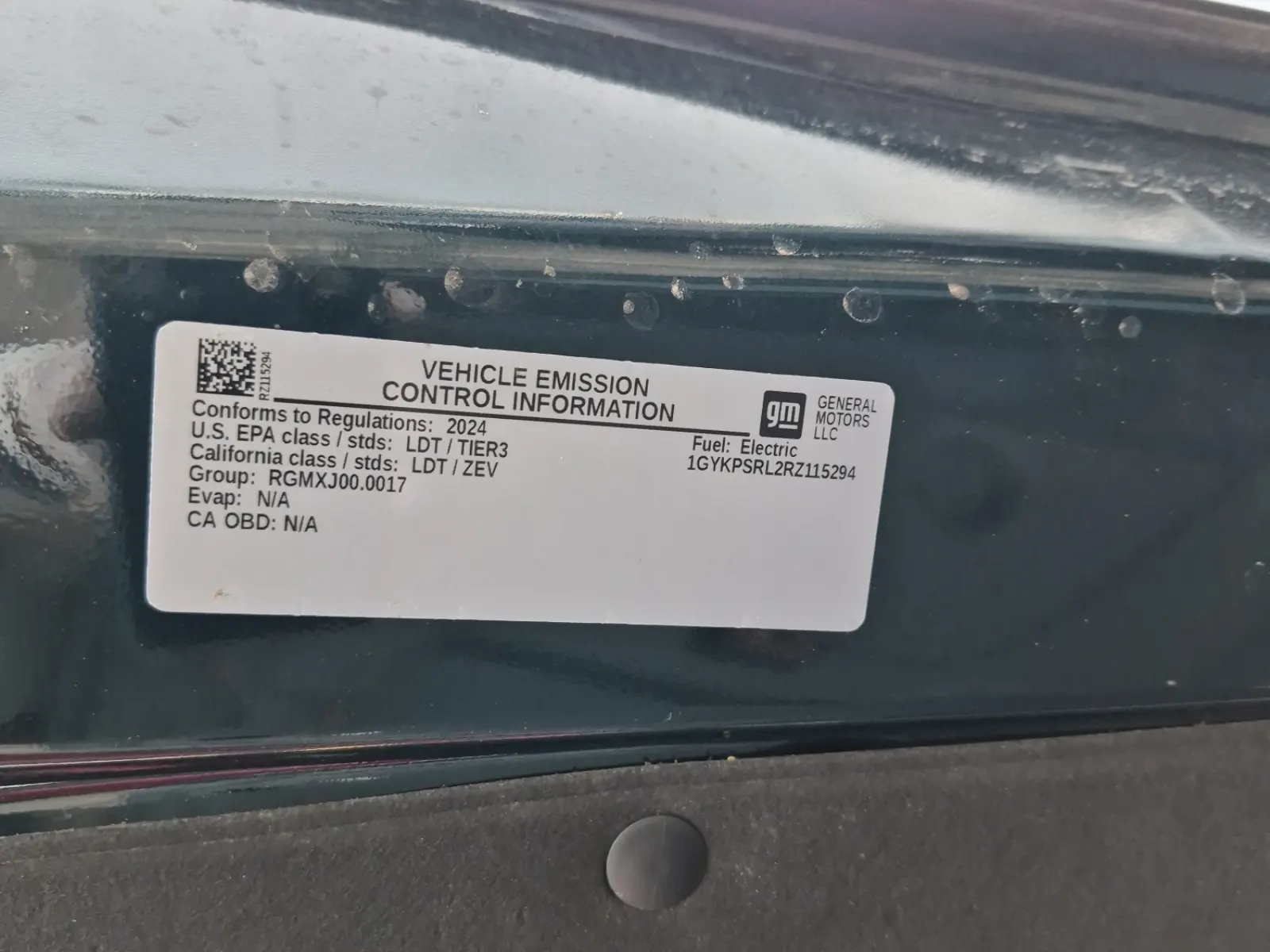 Emission Sticker Photo