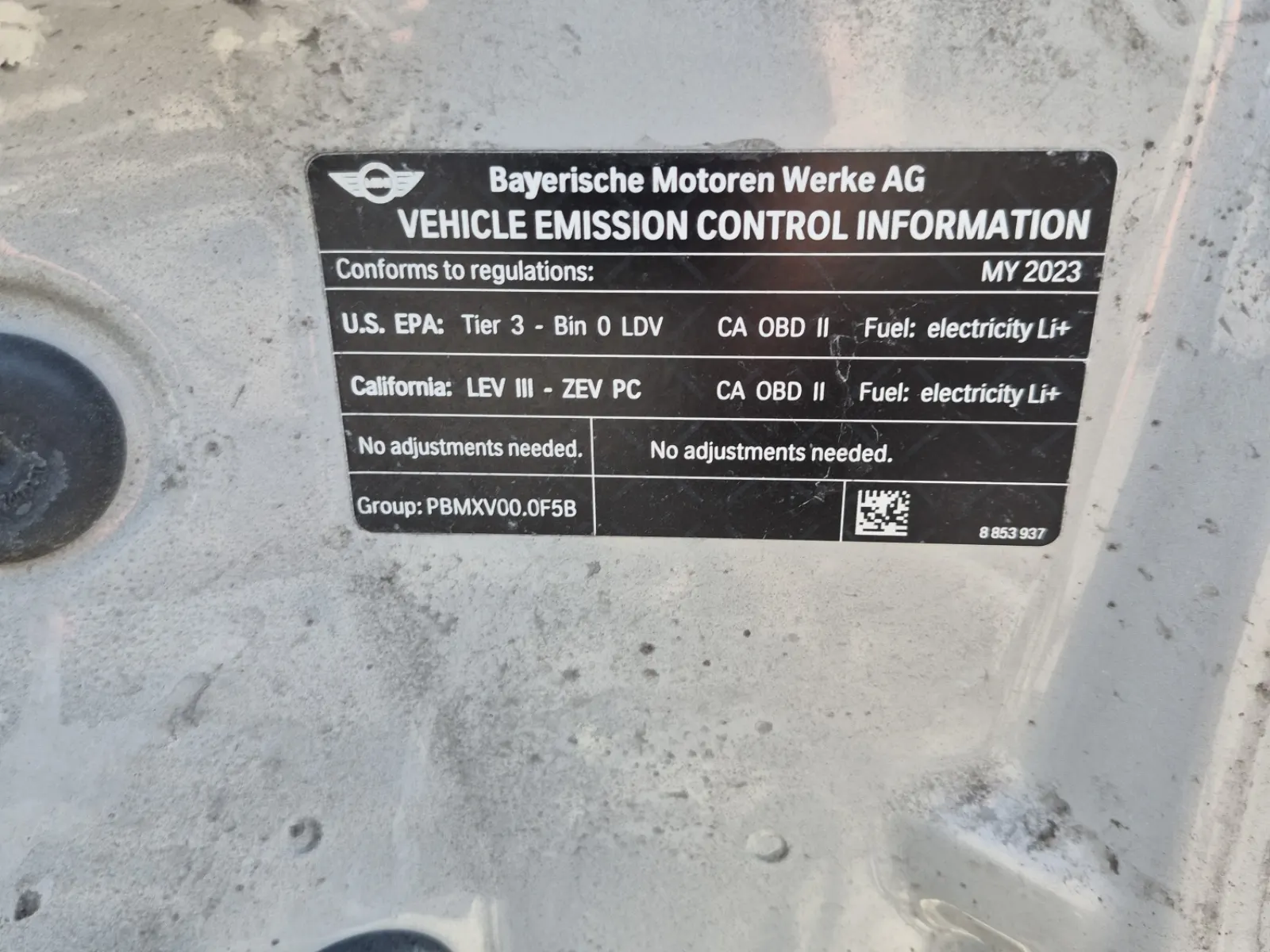 Emission Sticker Photo