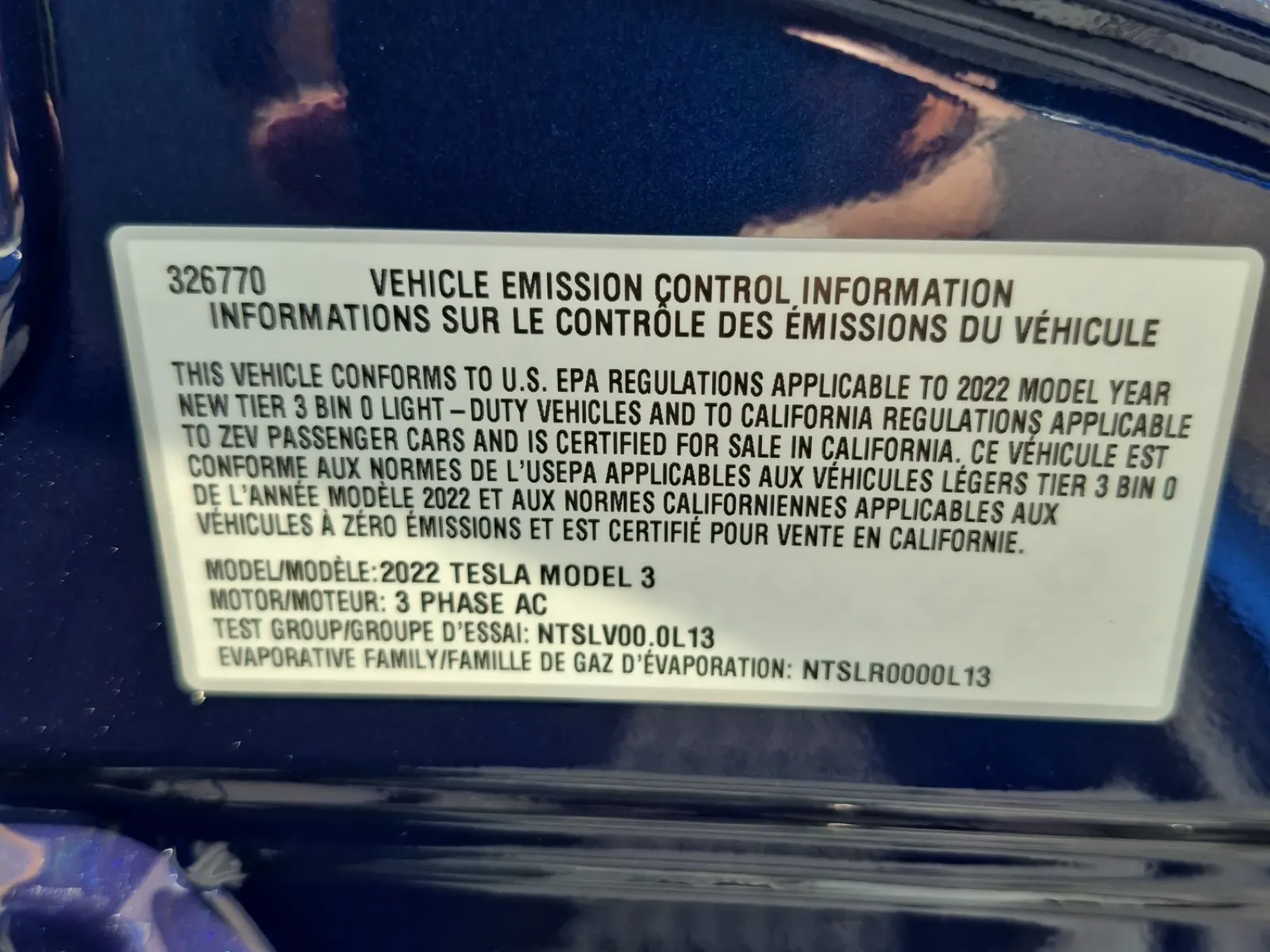 Emission Sticker Photo