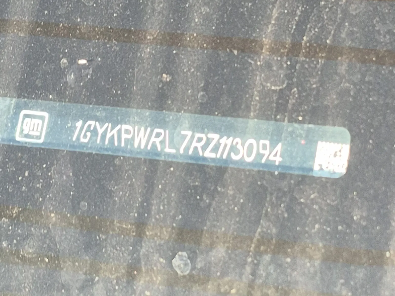 Dash VIN Plate Photo