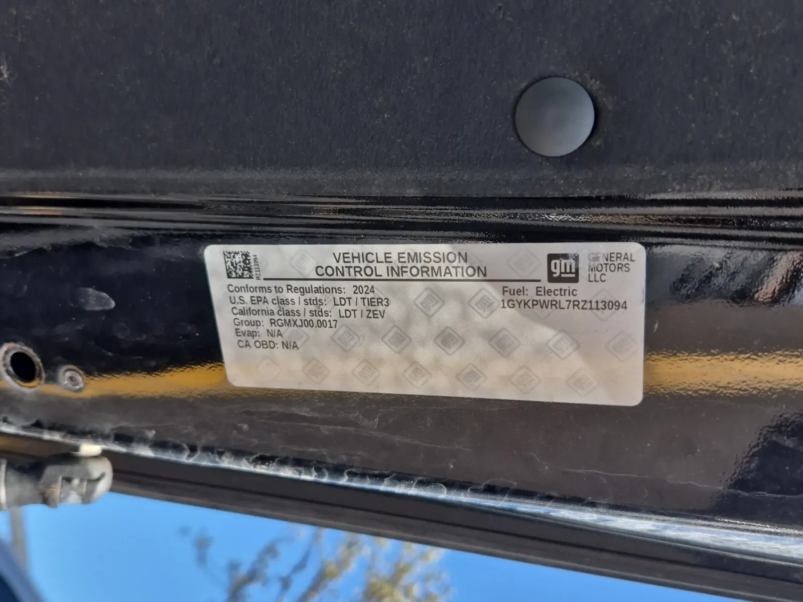 Emission Sticker Photo