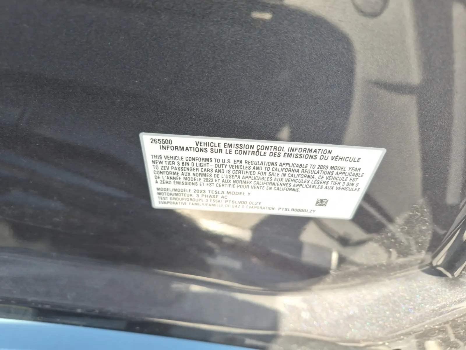 Emission Sticker Photo