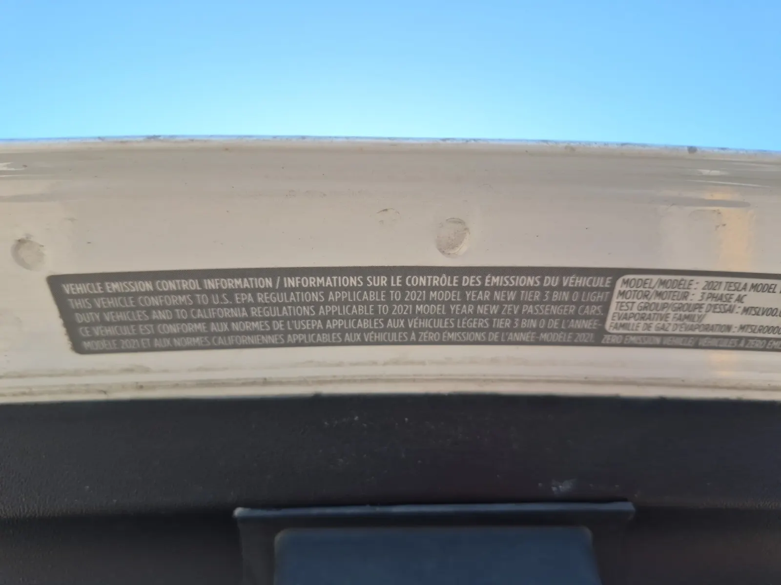 Emission Sticker Photo