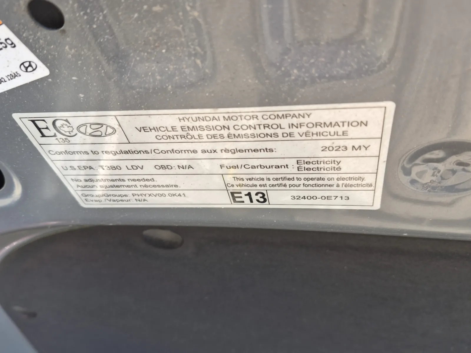 Emission Sticker Photo