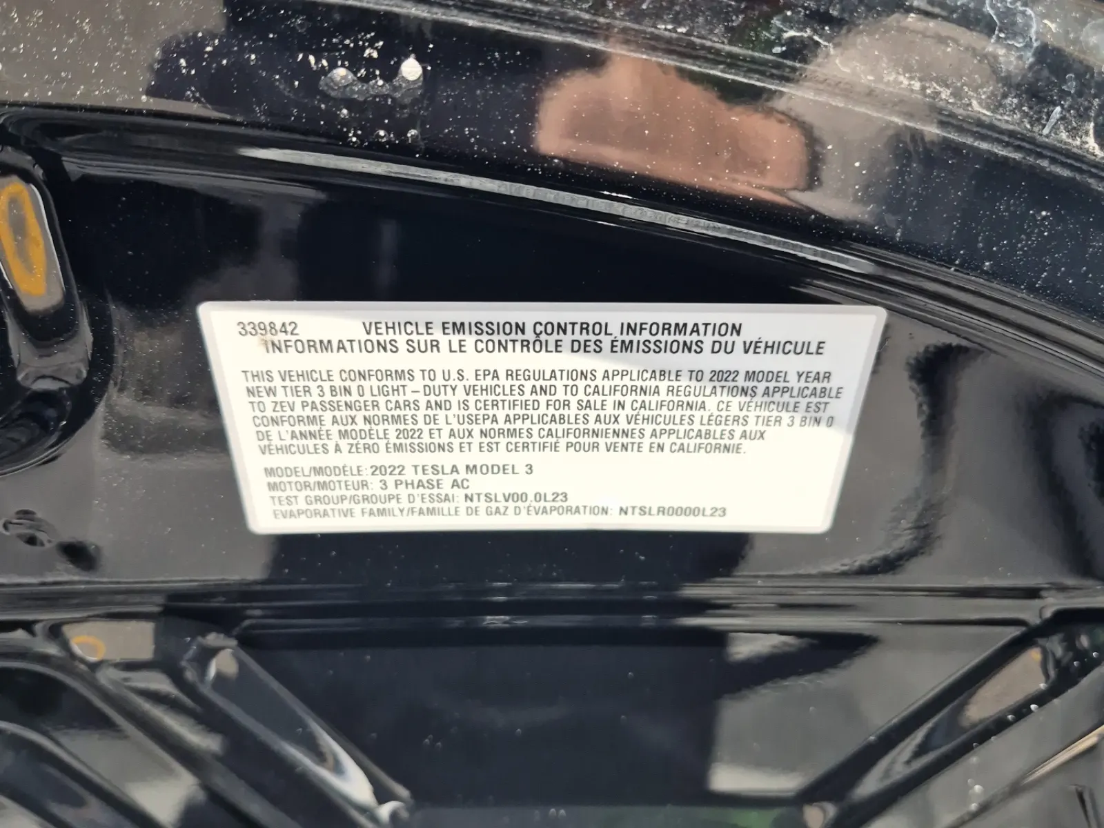 Emission Sticker Photo
