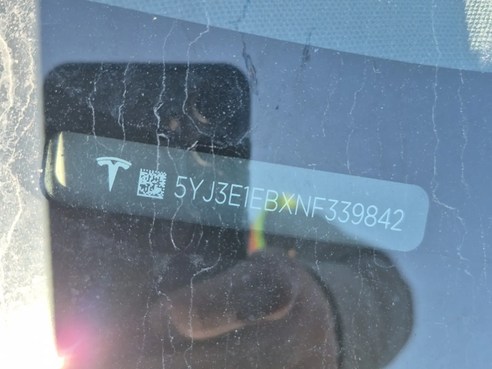 Dash VIN Plate Photo