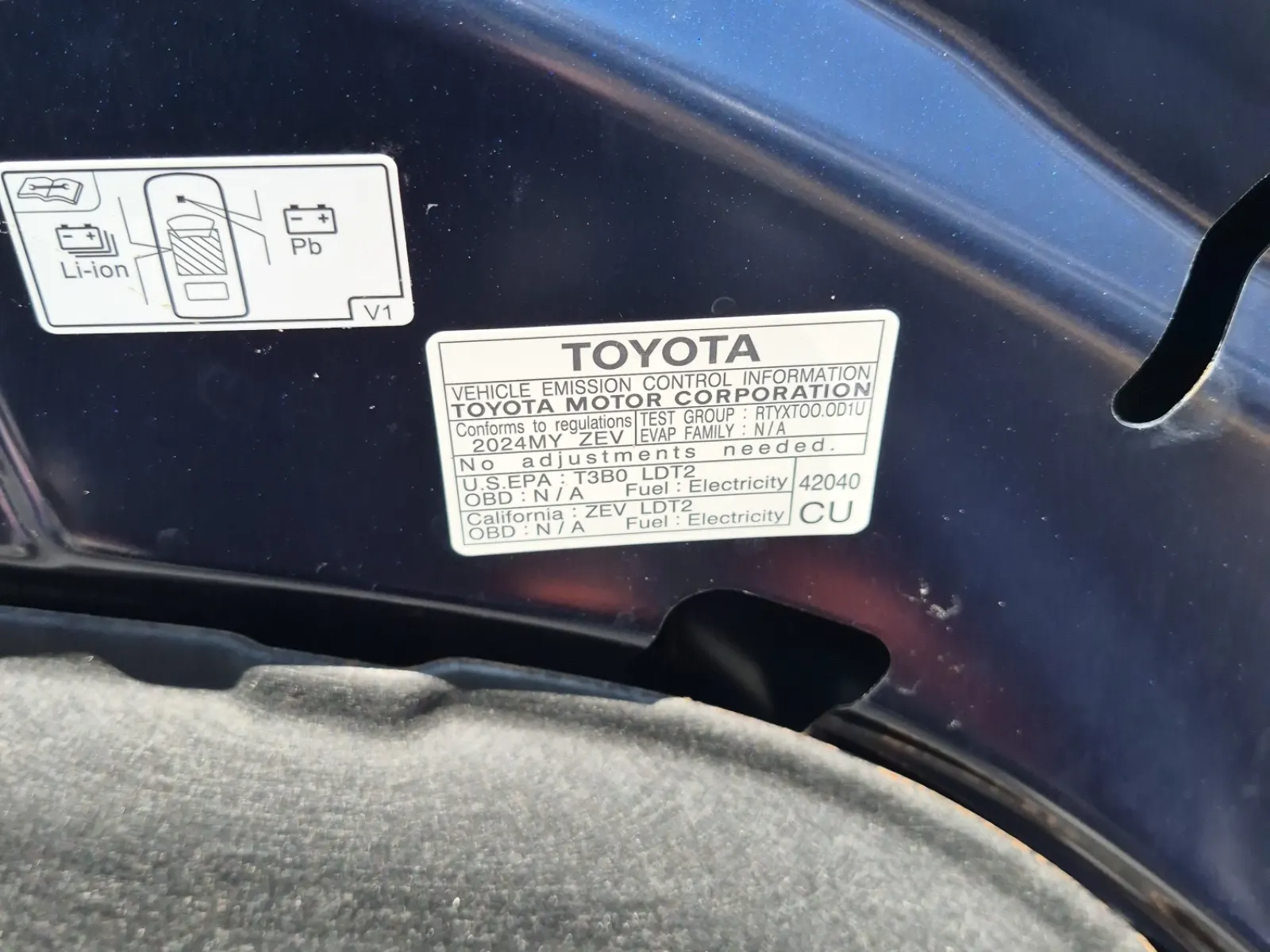 Emission Sticker Photo