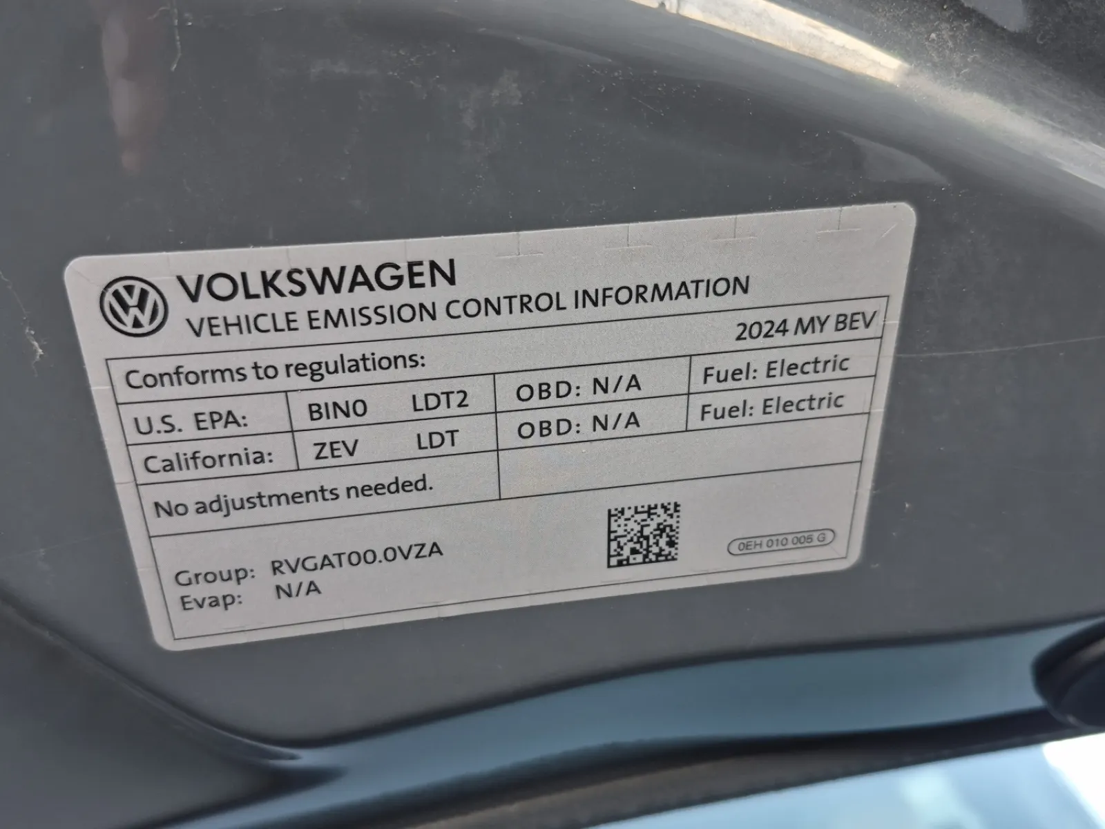 Emission Sticker Photo