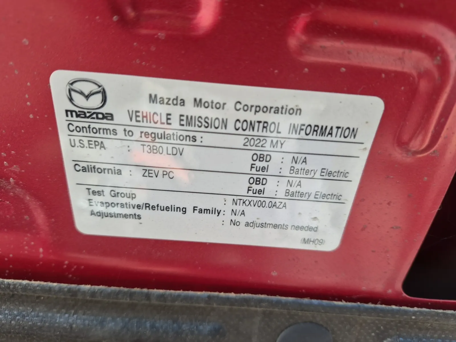 Emission Sticker Photo