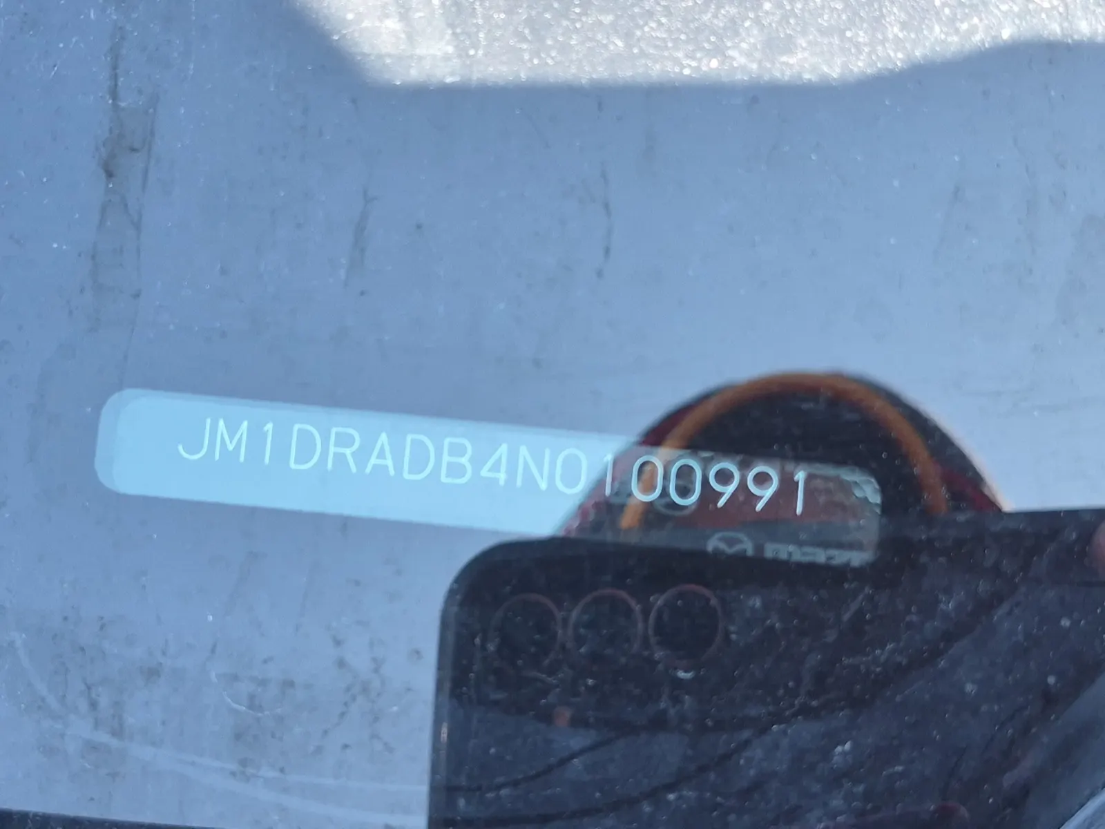 Dash VIN Plate Photo