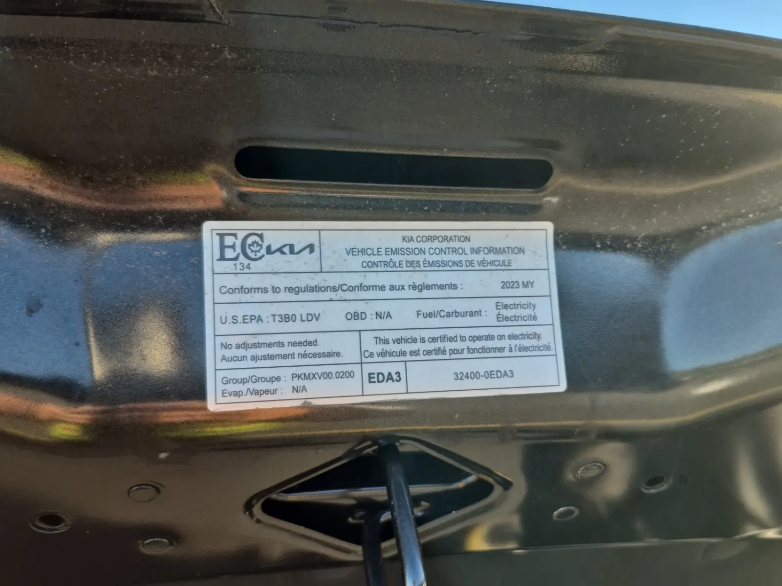 Emission Sticker Photo