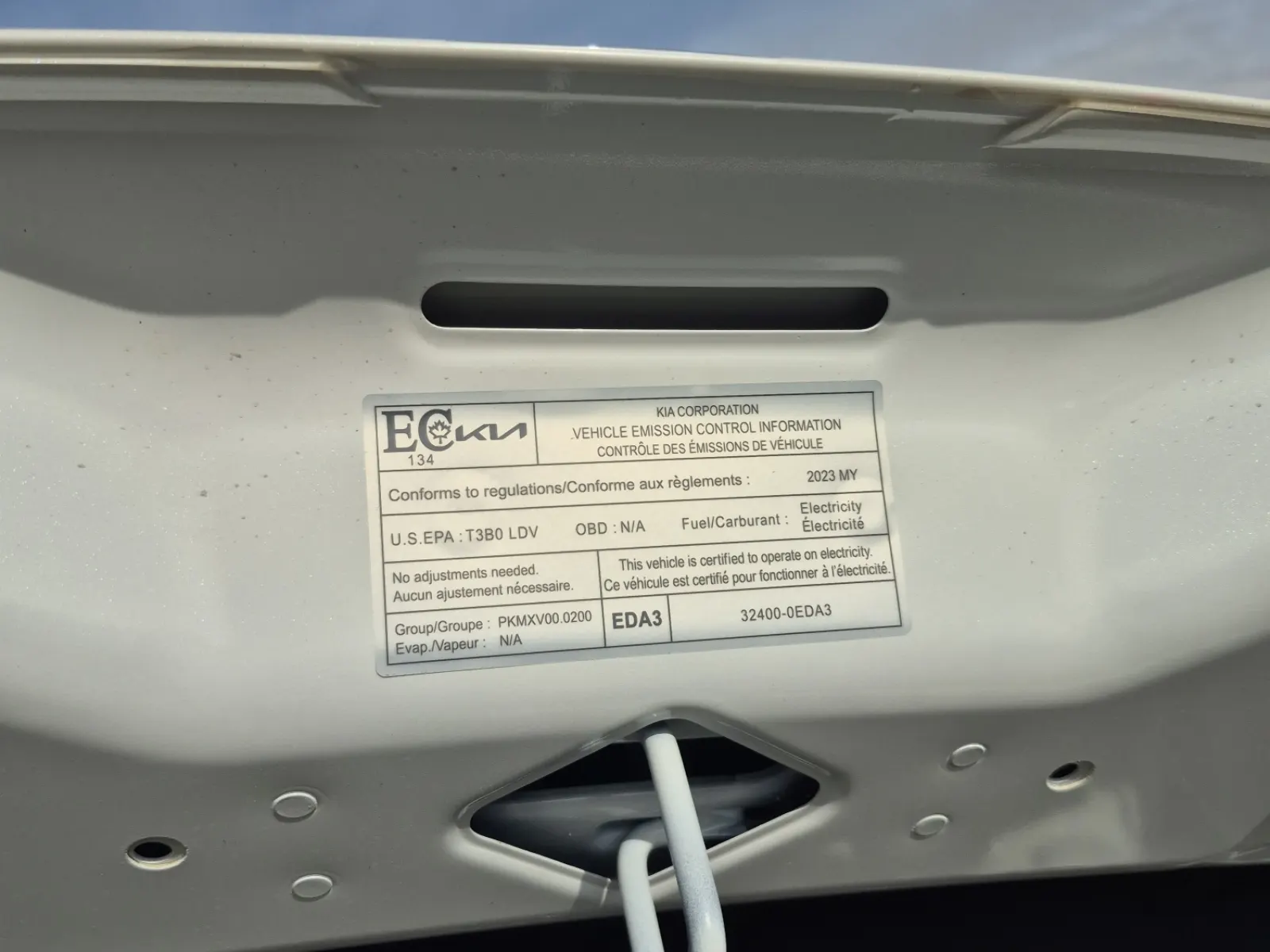 Emission Sticker Photo