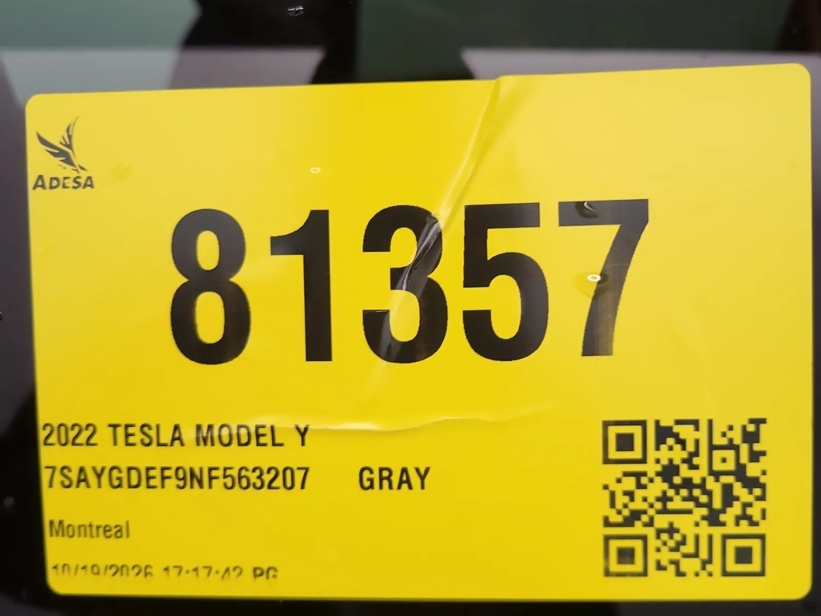 Inventory Label Photo