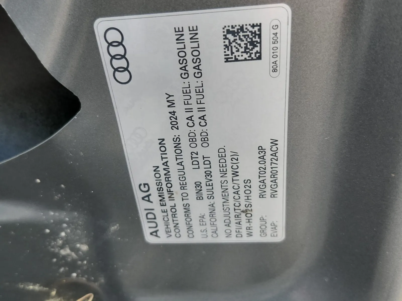 Emission Sticker Photo