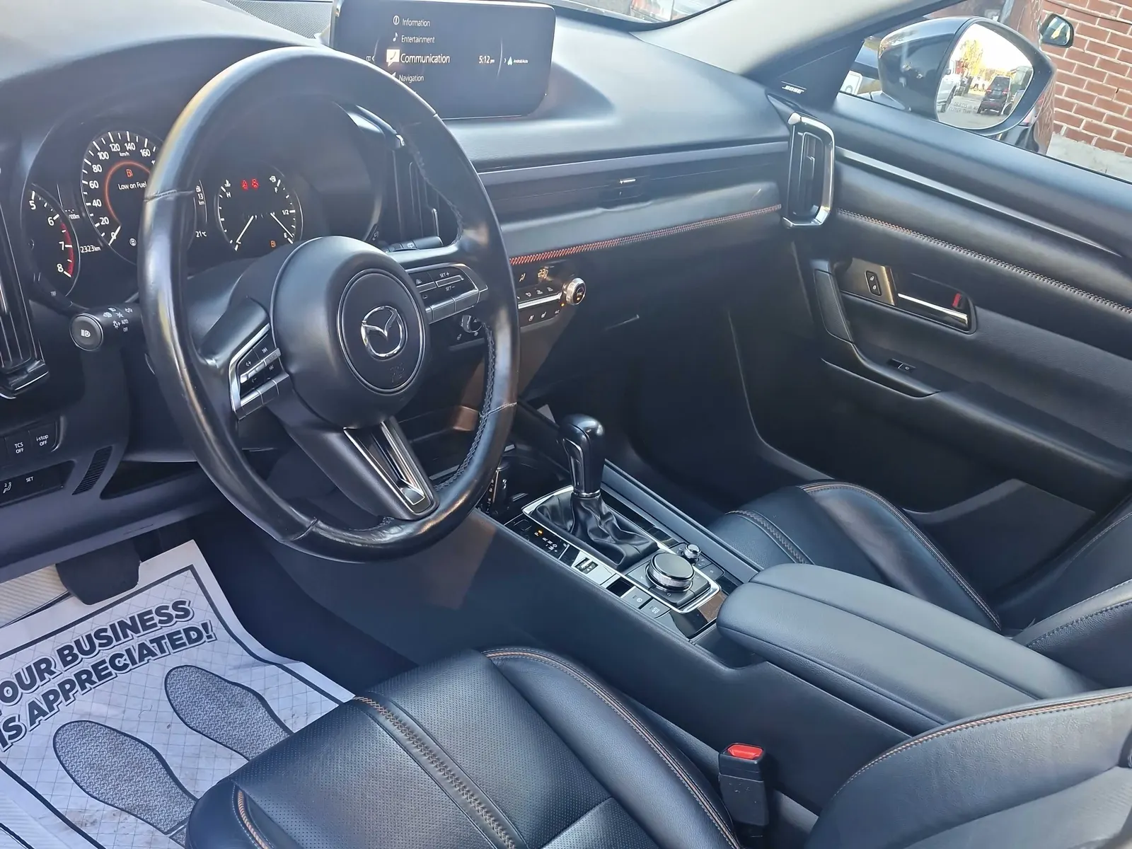 Interior driver side