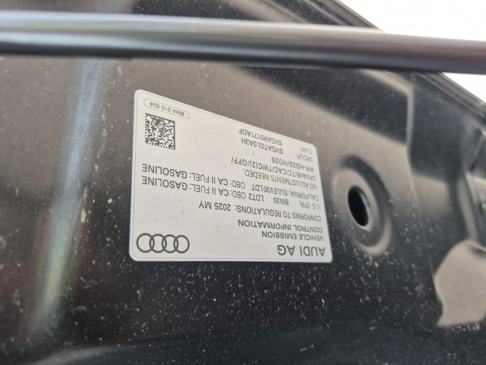 Emission Sticker Photo