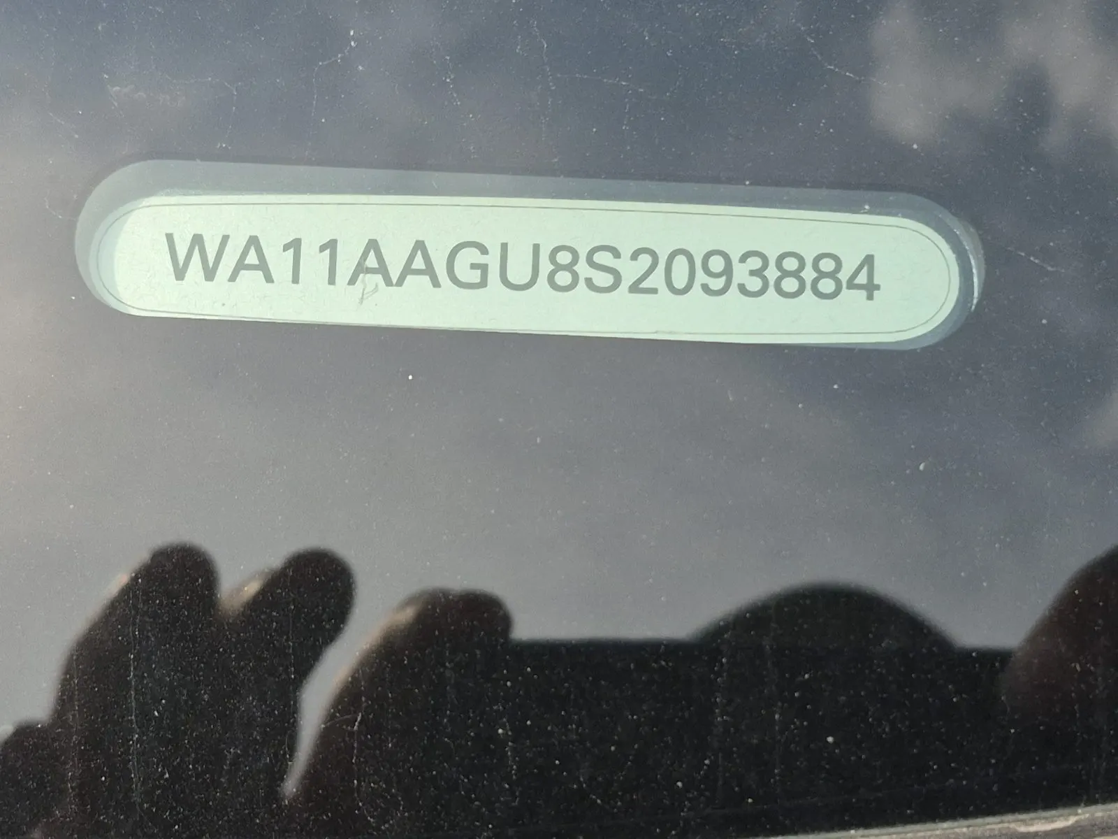 Dash VIN Plate Photo