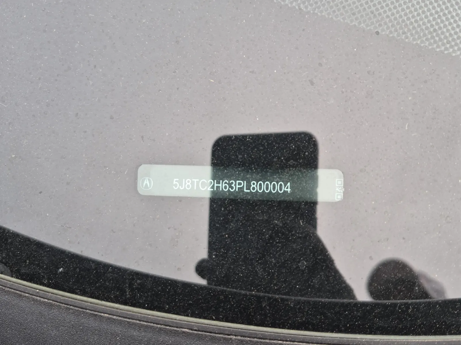 Dash VIN Plate Photo