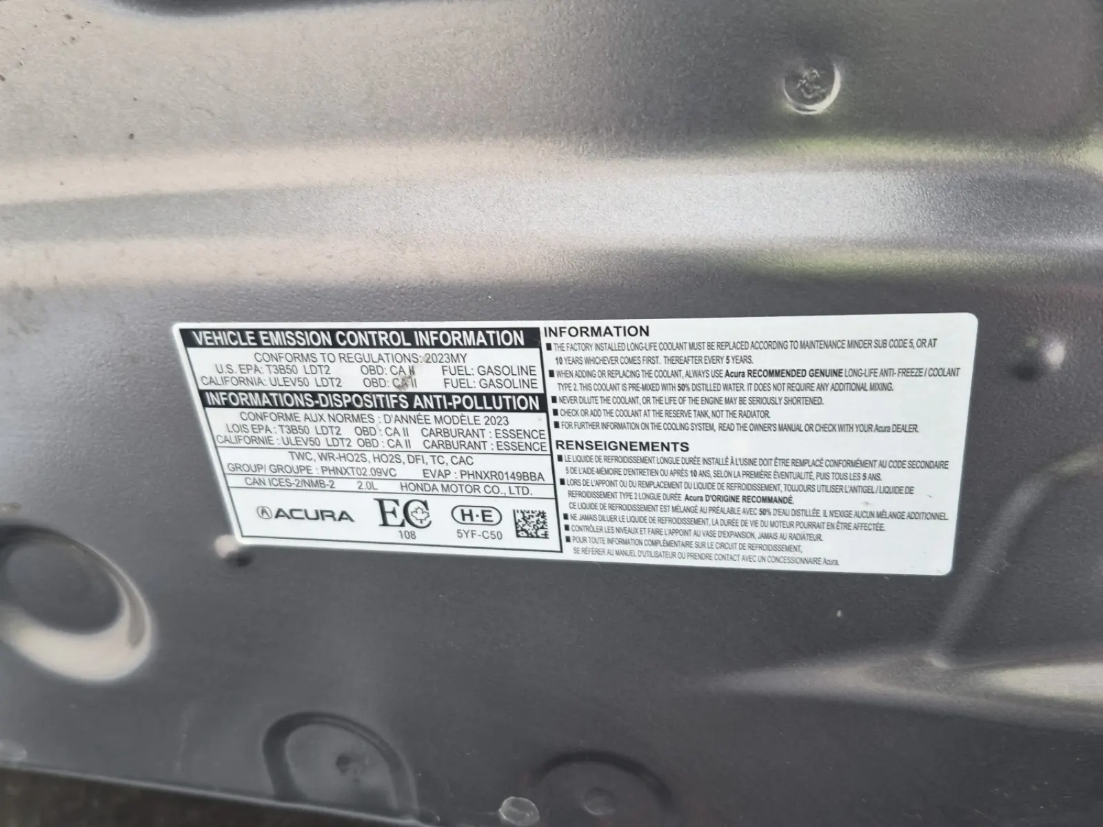 Emission Sticker Photo