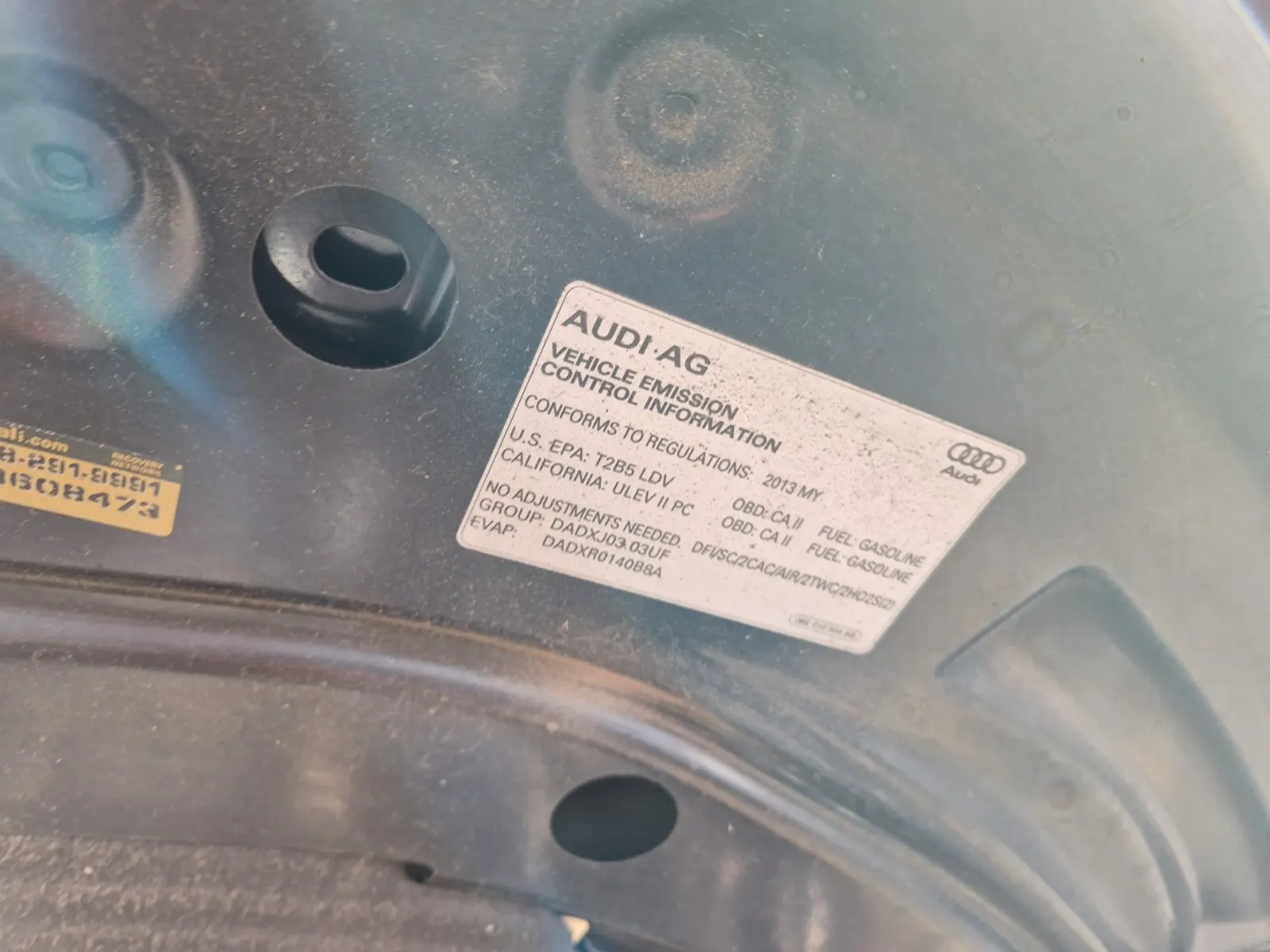 Emission Sticker Photo